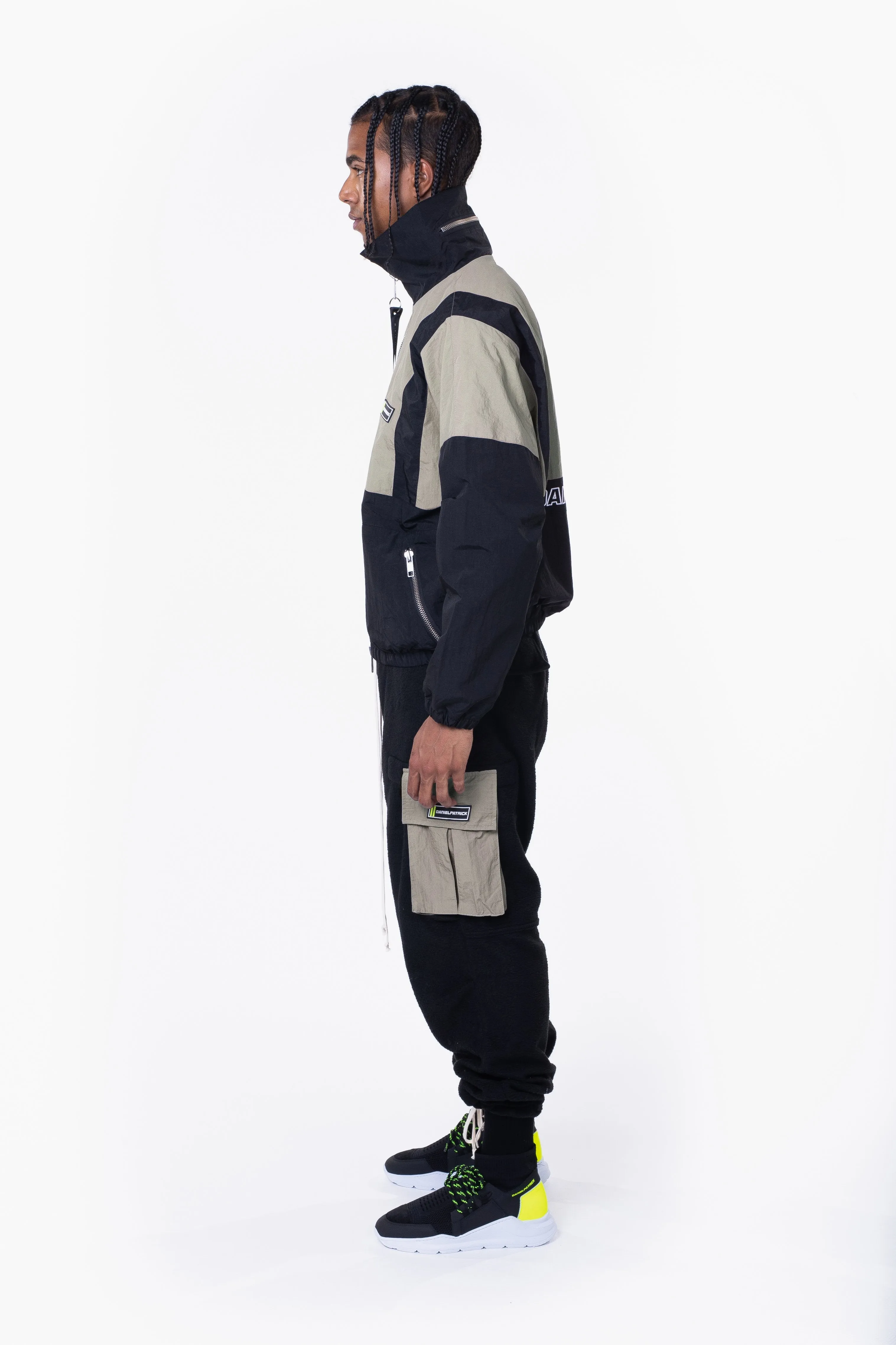 2020 track jacket / smog grey   black