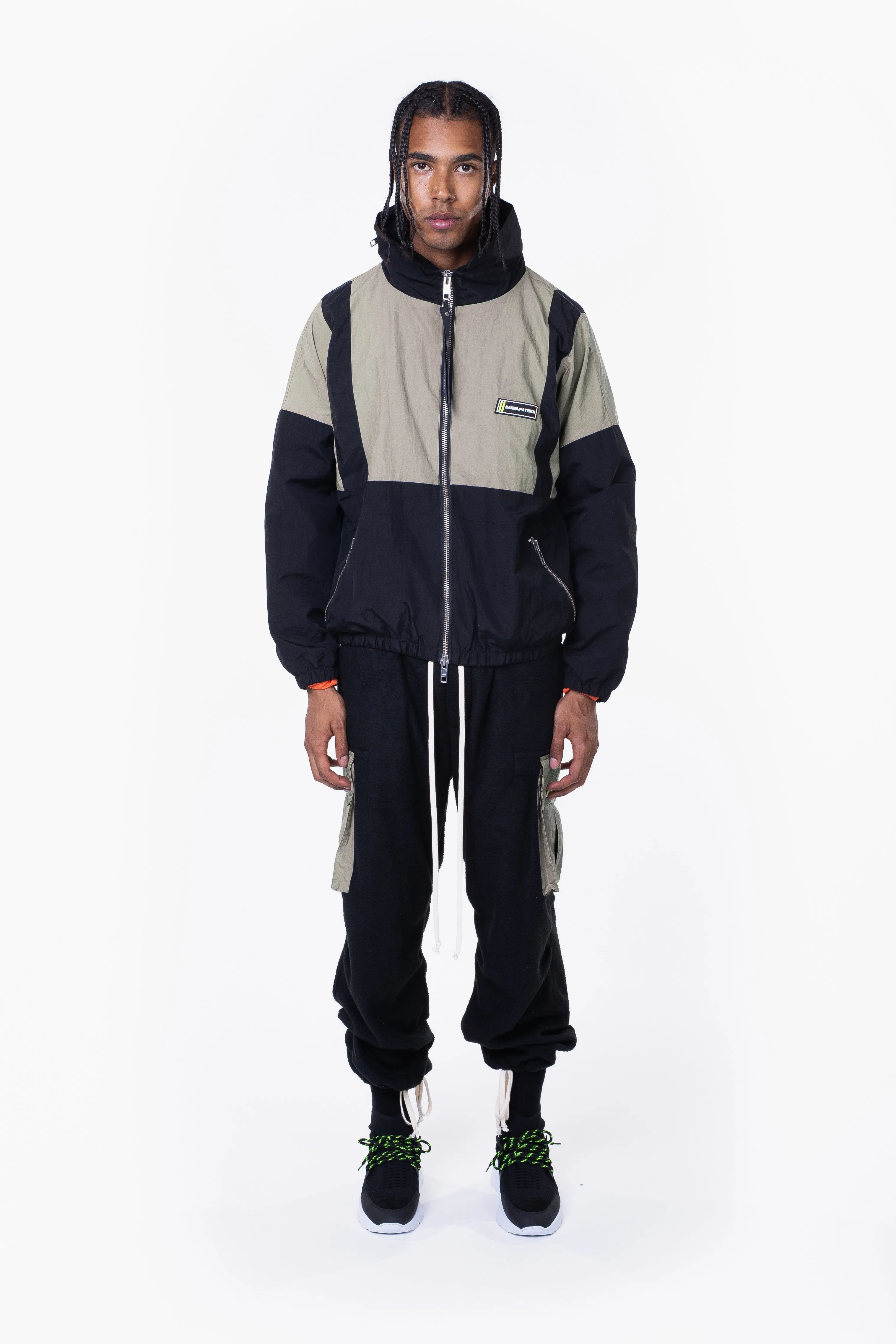 2020 track jacket / smog grey   black
