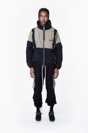 2020 track jacket / smog grey   black