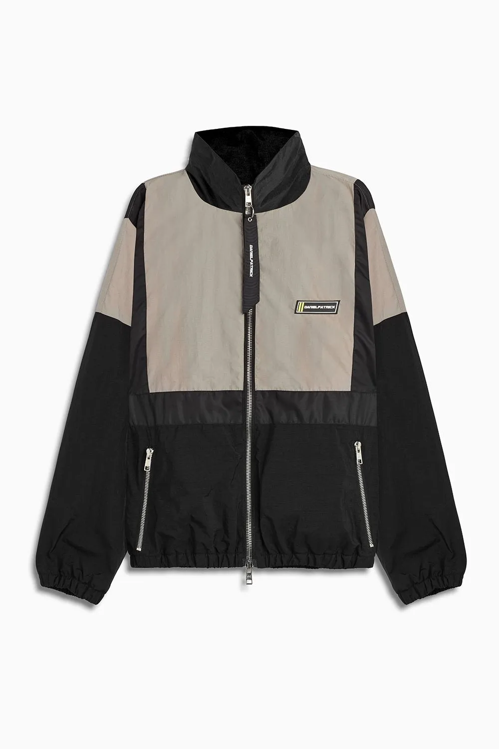 2020 track jacket / smog grey   black