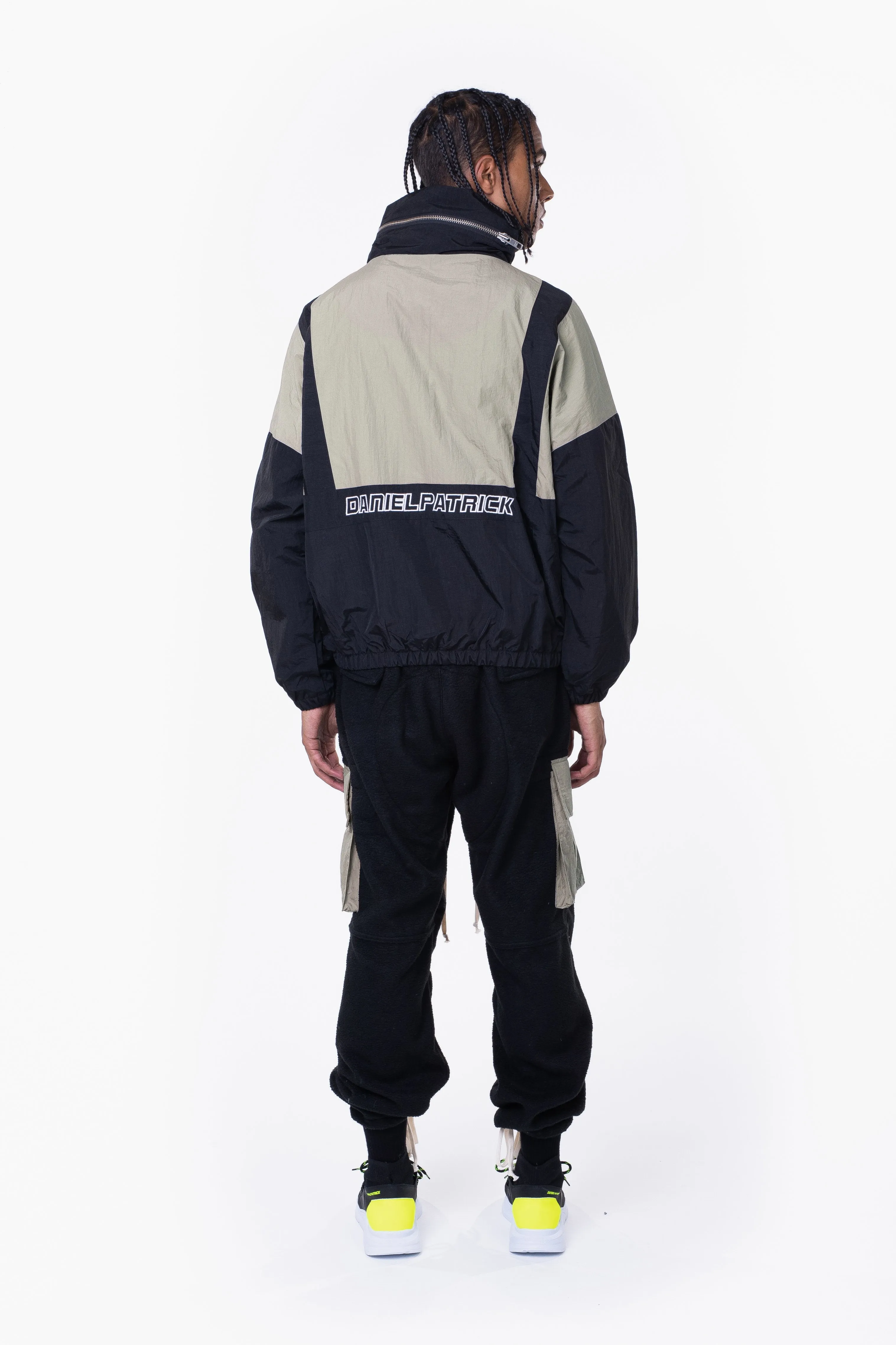 2020 track jacket / smog grey   black