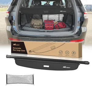 2021-2025 Jeep Grand Cherokee L 3 Row Retractable Trunk Cargo Cover With Trunk Storage Net