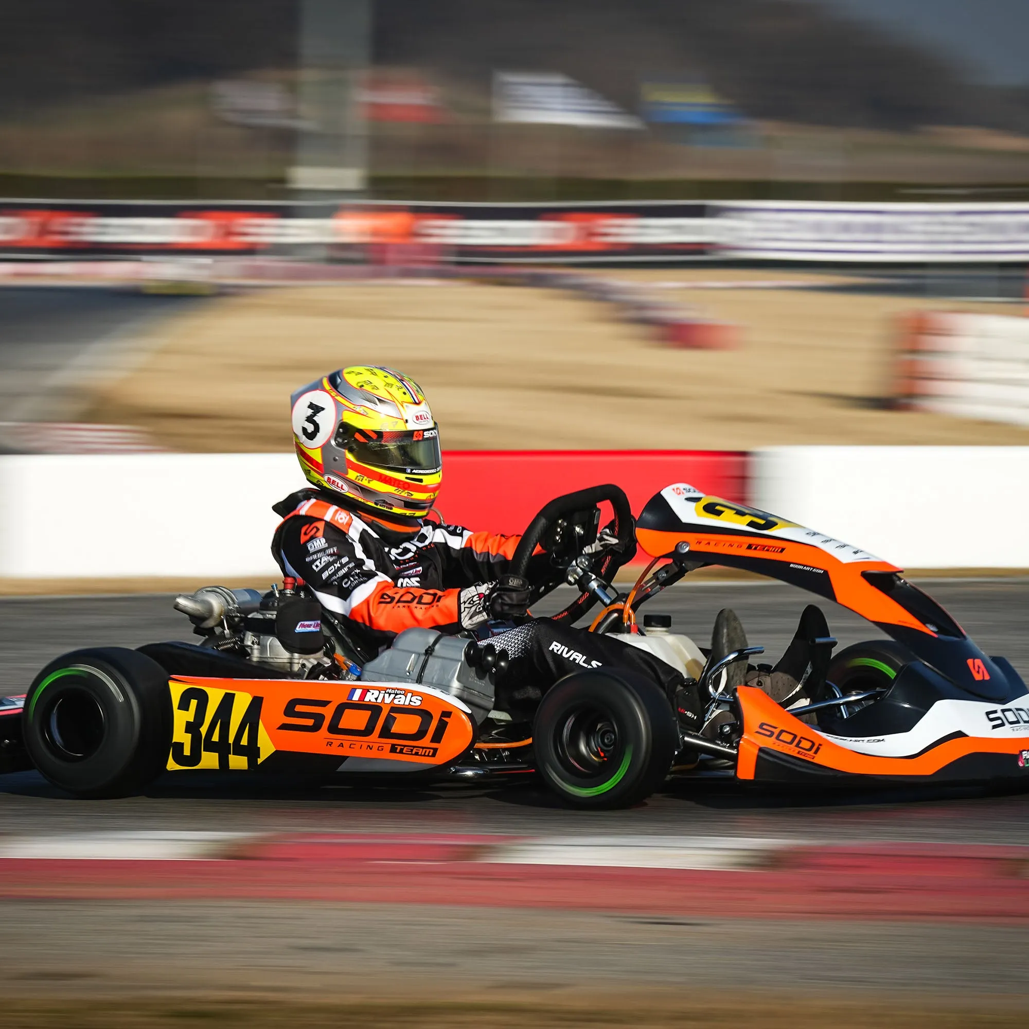 2025 OMP KS-3X ART Karting Suit Black/Yellow Design FIA 8877-2022 Go-Kart Racing