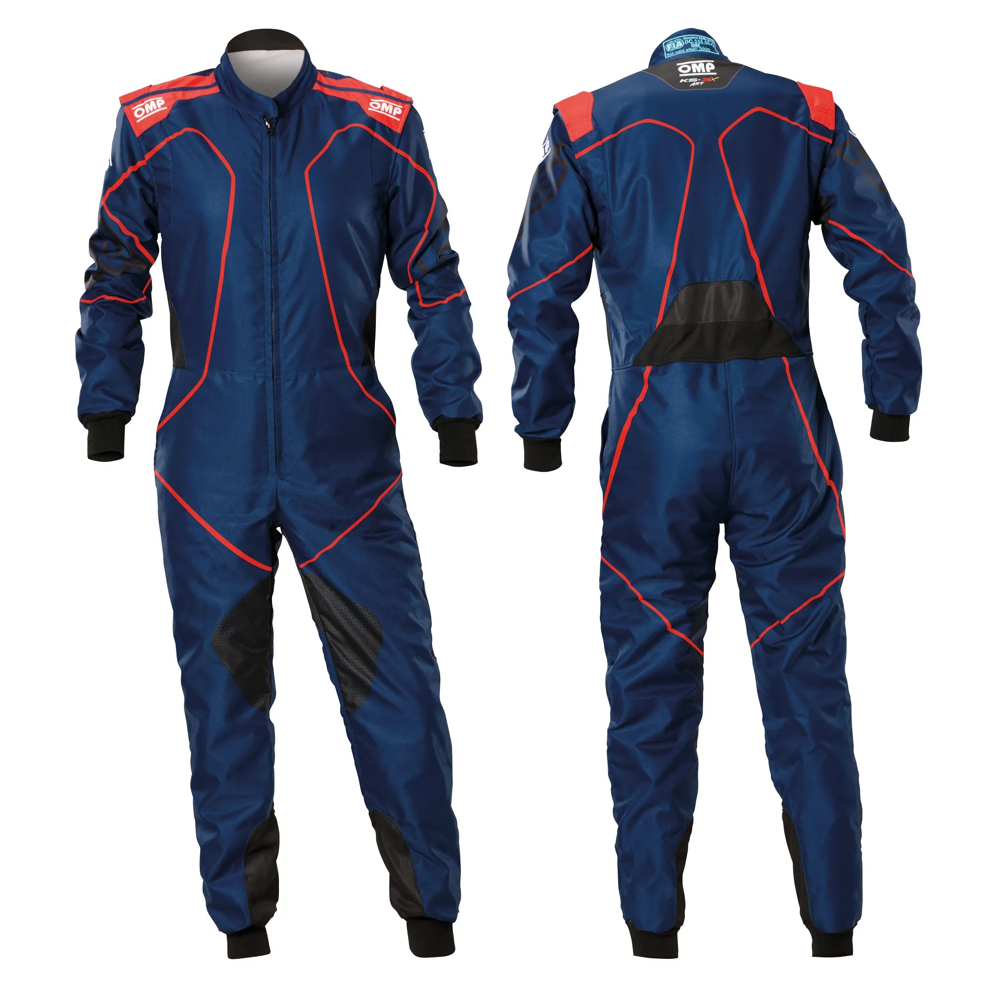 2025 OMP KS-3X ART Karting Suit Black/Yellow Design FIA 8877-2022 Go-Kart Racing