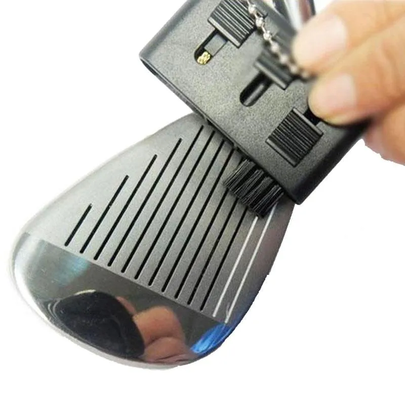 3-Piece Portable Golf Groove Cleaning Brush | Black