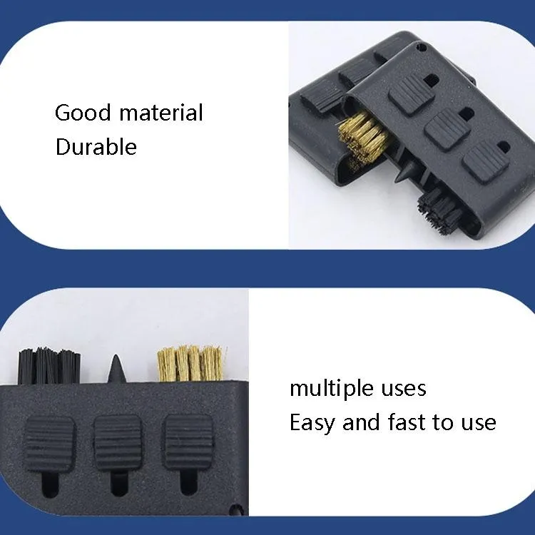 3-Piece Portable Golf Groove Cleaning Brush | Black