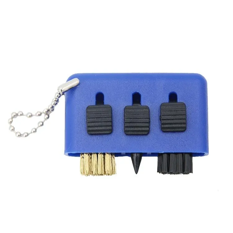 3-Piece Portable Golf Groove Cleaning Brush | Black