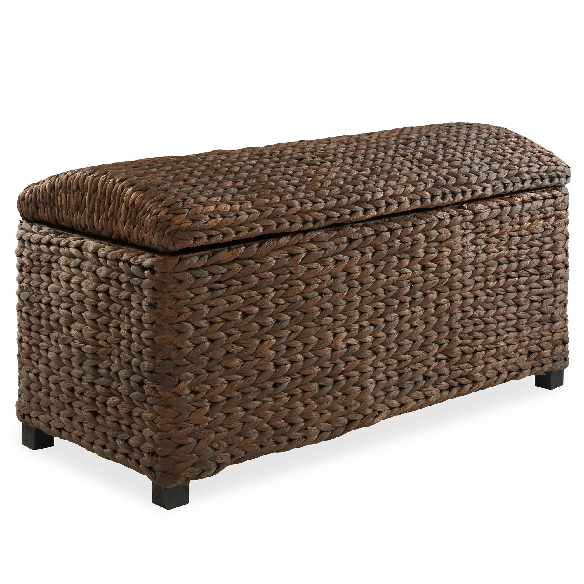 36" Storage Trunk with Curved Lid - Espresso