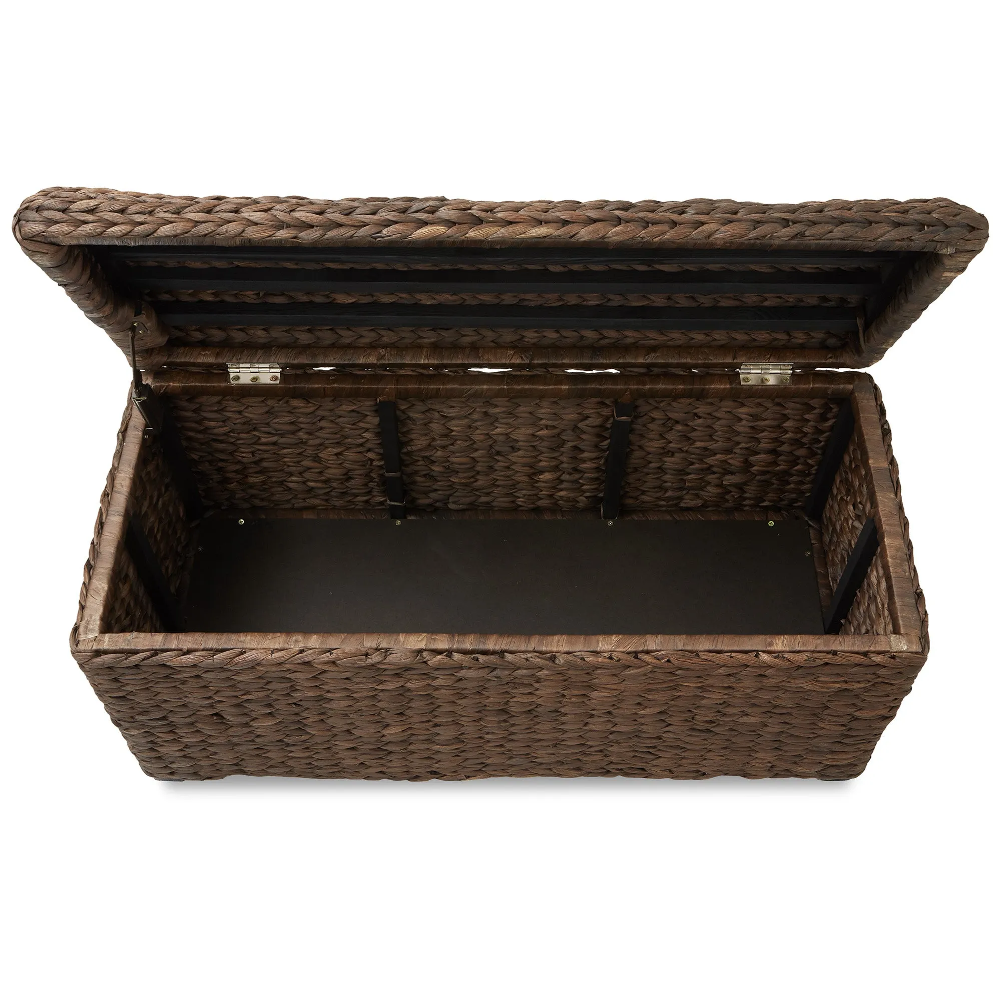36" Storage Trunk with Curved Lid - Espresso
