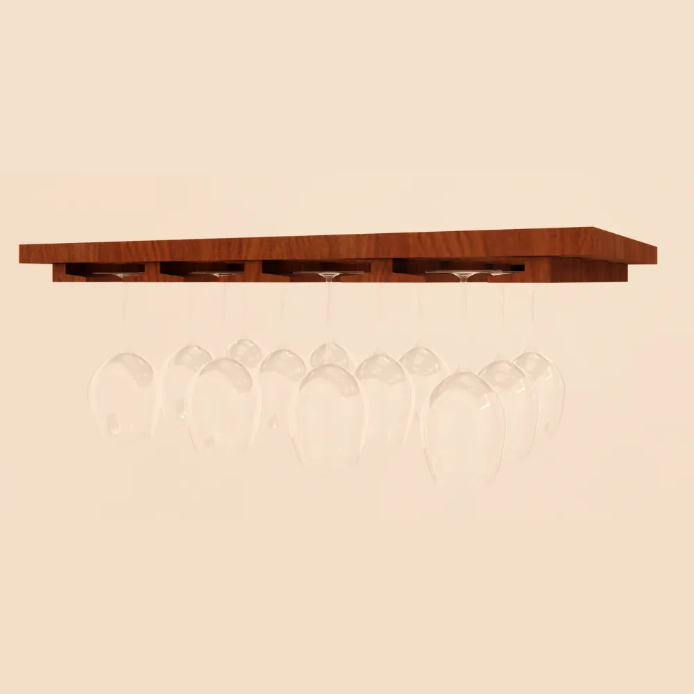 4 Column Stemware Rack