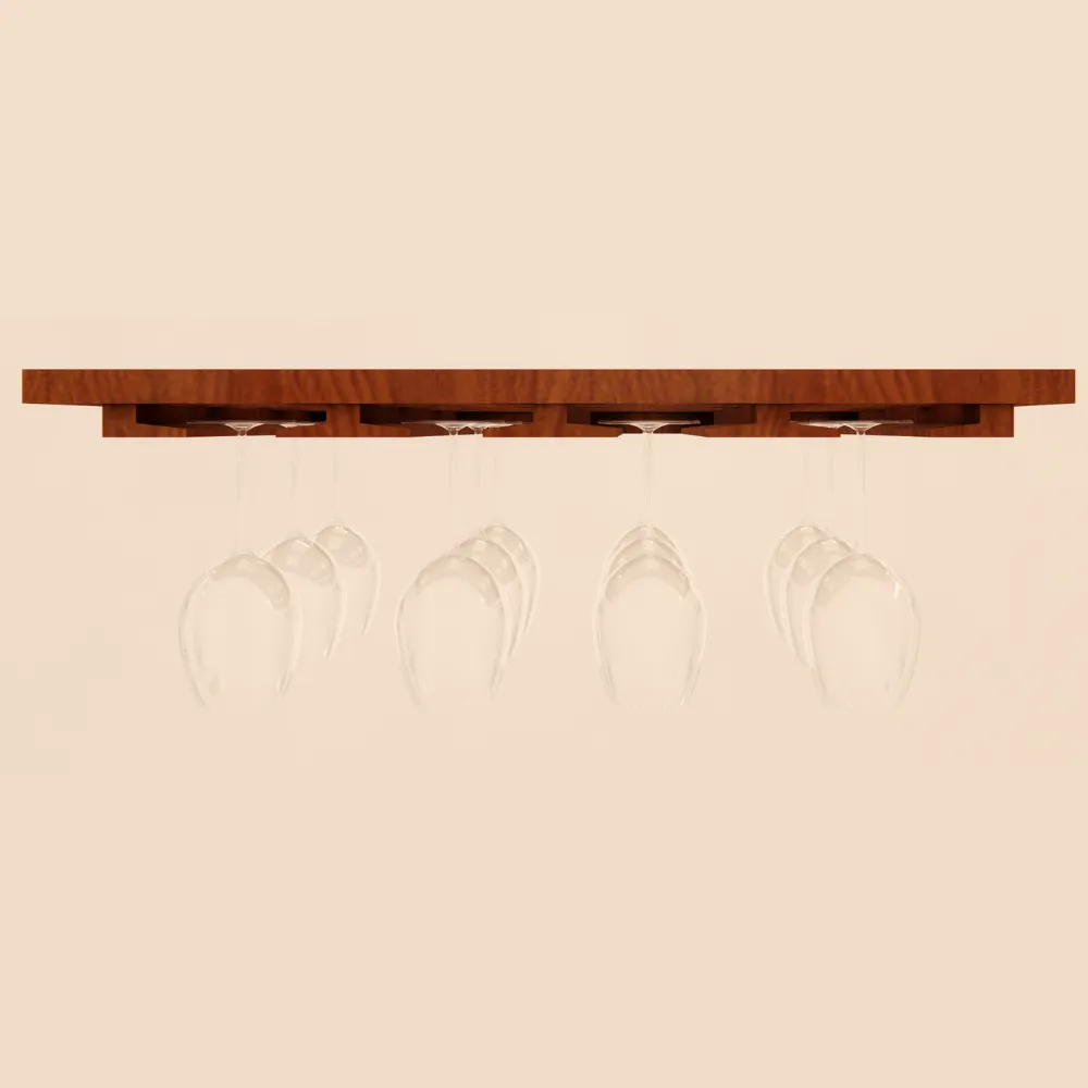 4 Column Stemware Rack