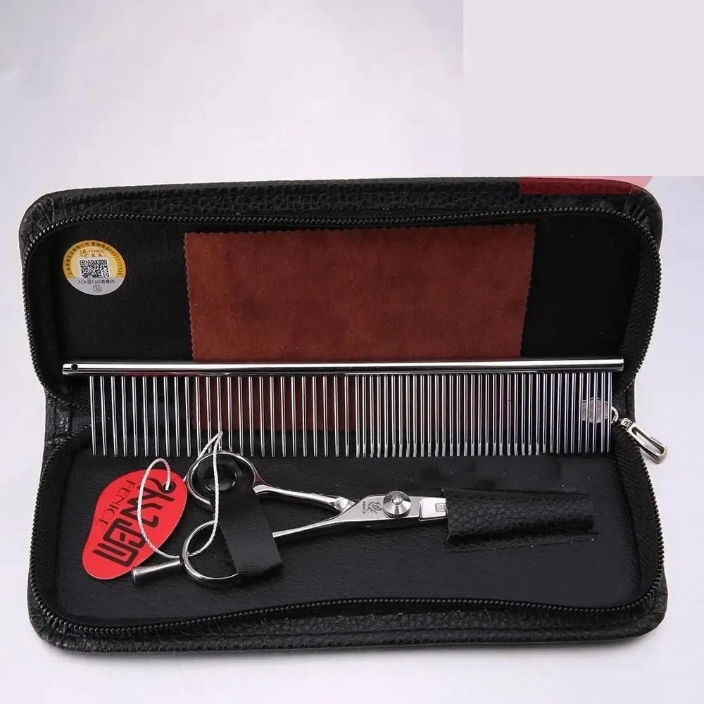 4 Inch Pet Dog Safety Rounded Tips Scissor Grooming Trimming Shears for Face, Ear, Nose & Paw