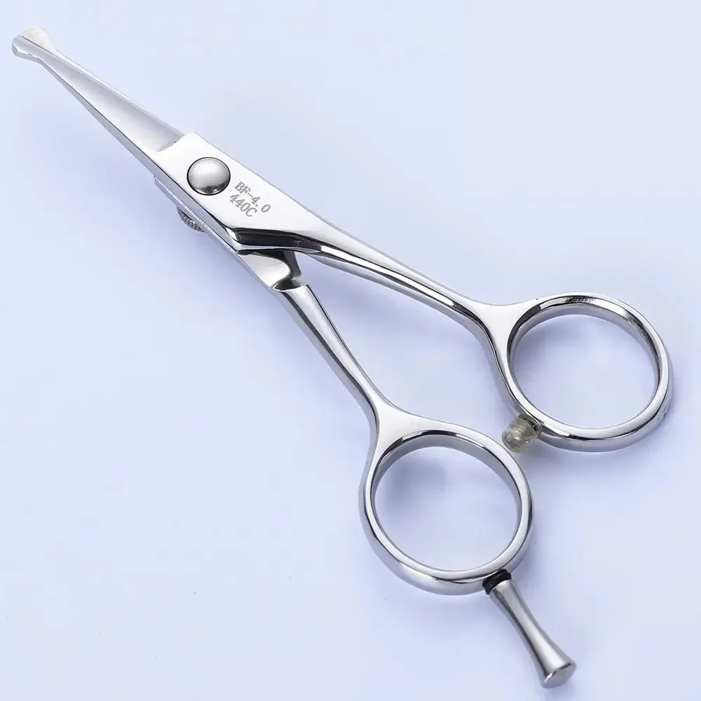 4 Inch Pet Dog Safety Rounded Tips Scissor Grooming Trimming Shears for Face, Ear, Nose & Paw