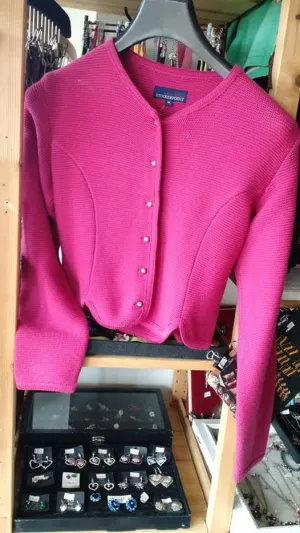 435103/76/42 Berry Stockerpoint Traditional Women  Knitted Jacket