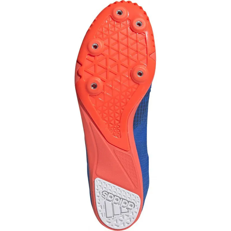 adidas Men's Distancestar Running Spikes Blue / Red / White