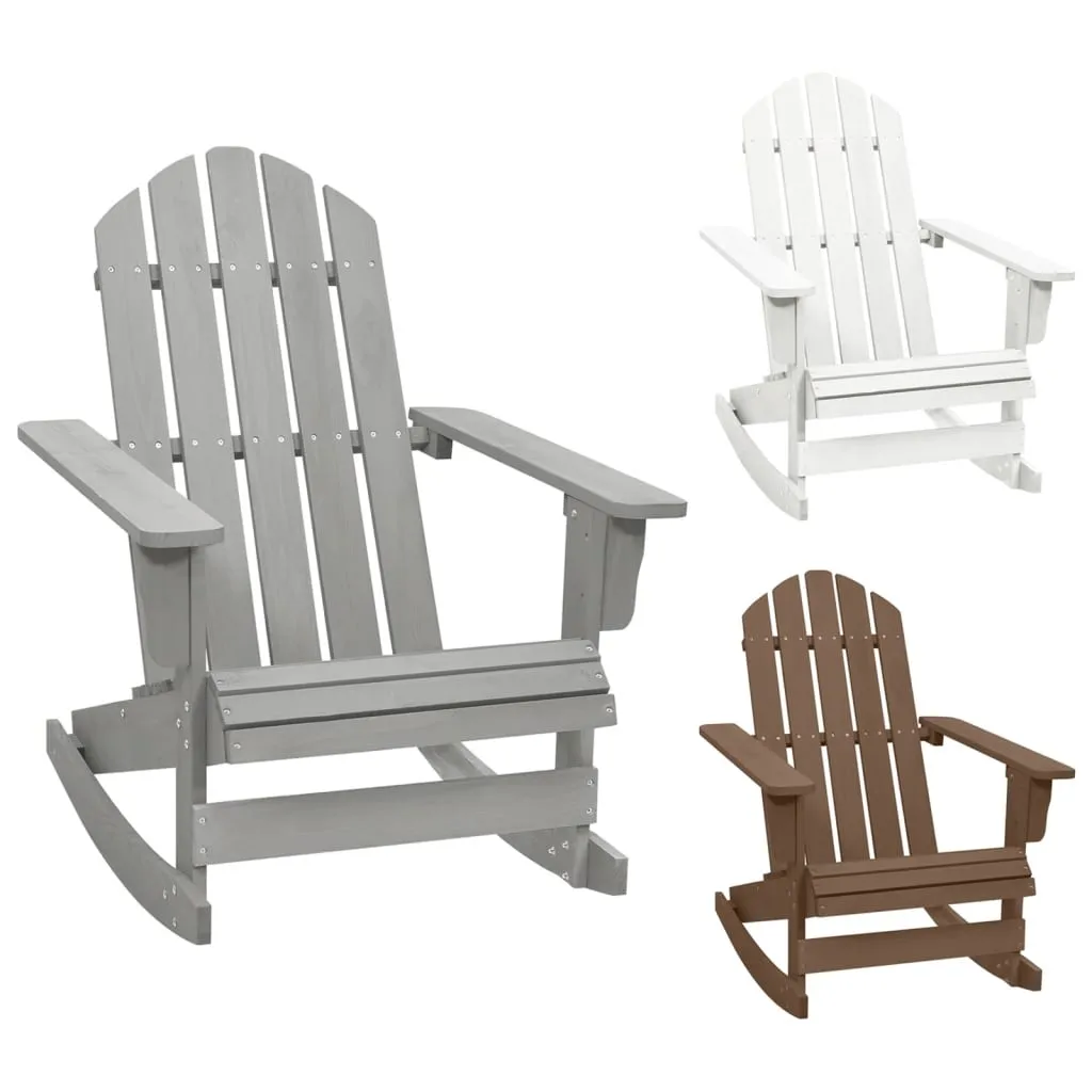 Adirondack Rocking Chair Porch Rocker Outdoor Patio Lawn Chair Wood