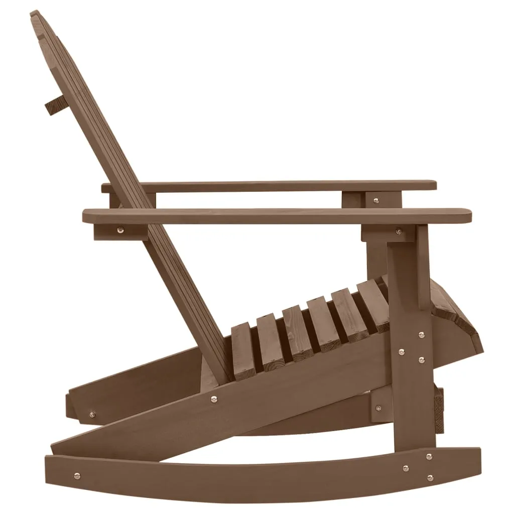 Adirondack Rocking Chair Porch Rocker Outdoor Patio Lawn Chair Wood