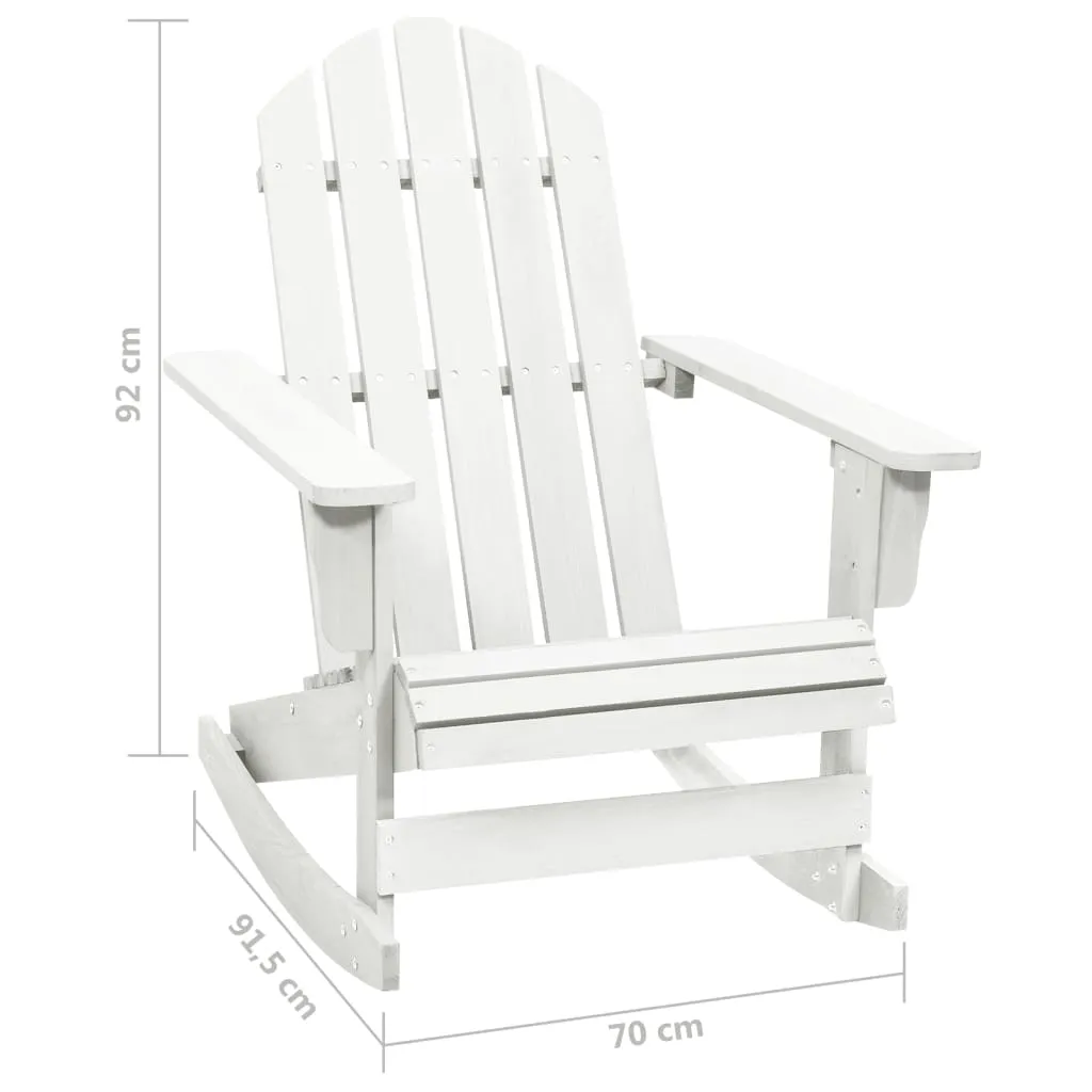 Adirondack Rocking Chair Porch Rocker Outdoor Patio Lawn Chair Wood