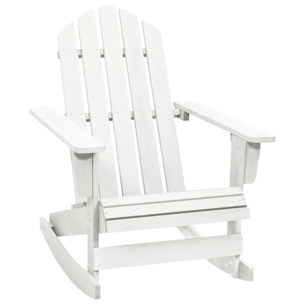 Adirondack Rocking Chair Porch Rocker Outdoor Patio Lawn Chair Wood
