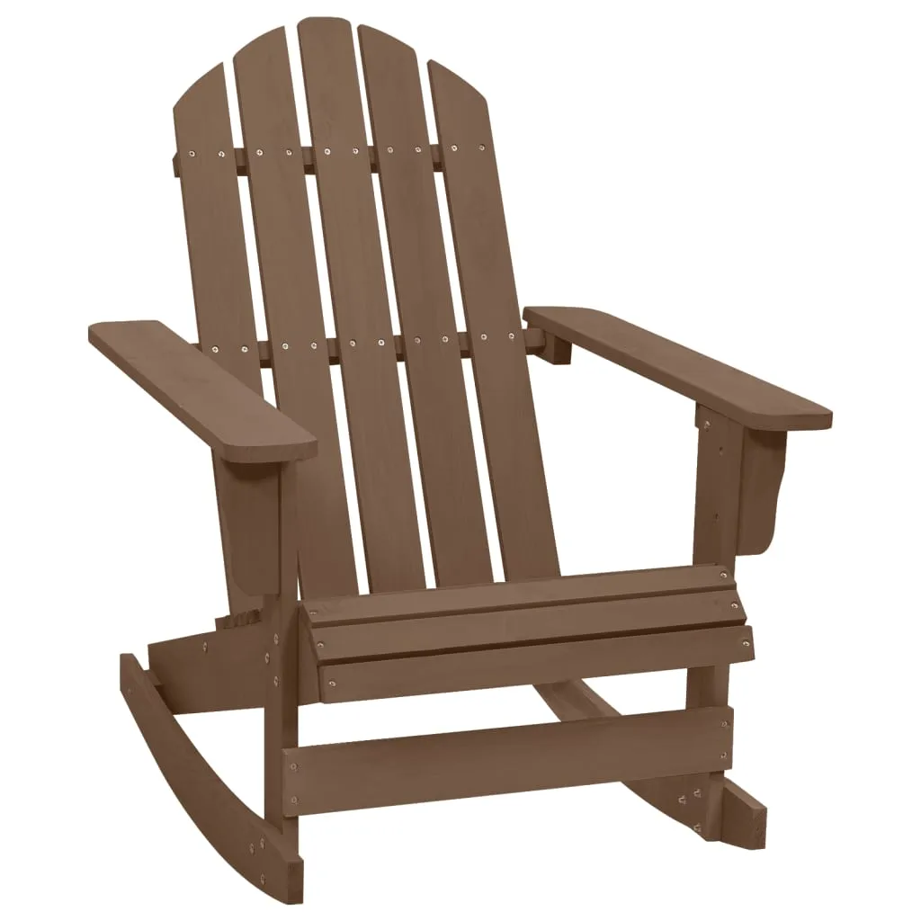 Adirondack Rocking Chair Porch Rocker Outdoor Patio Lawn Chair Wood