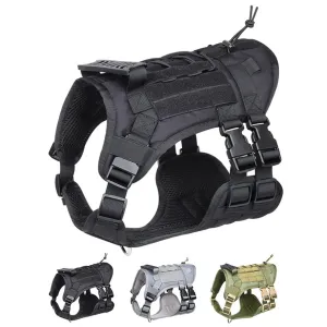 Adjustable Tactical Dog Harness for Medium/large Breeds