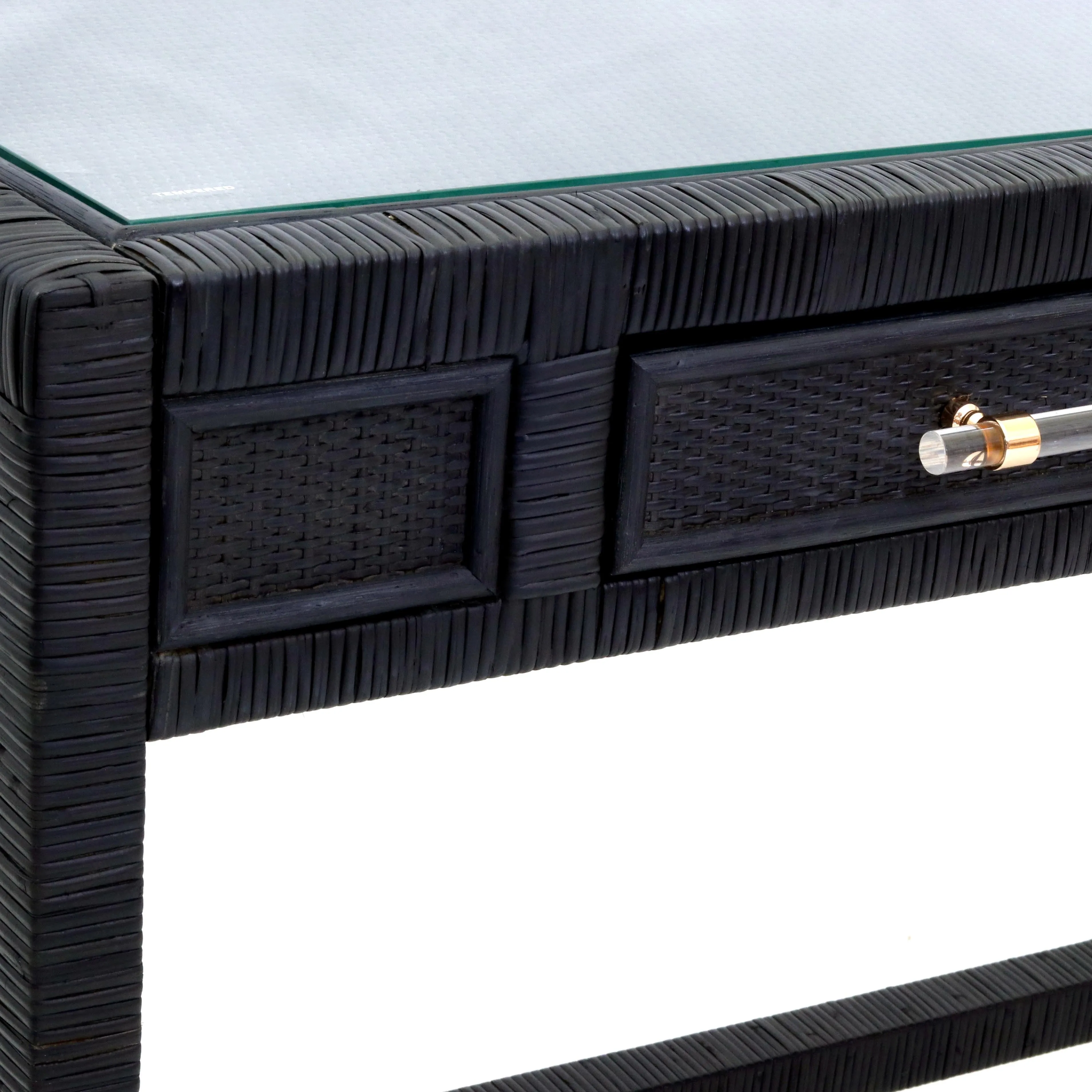 Amara Woven Rattan Desk
