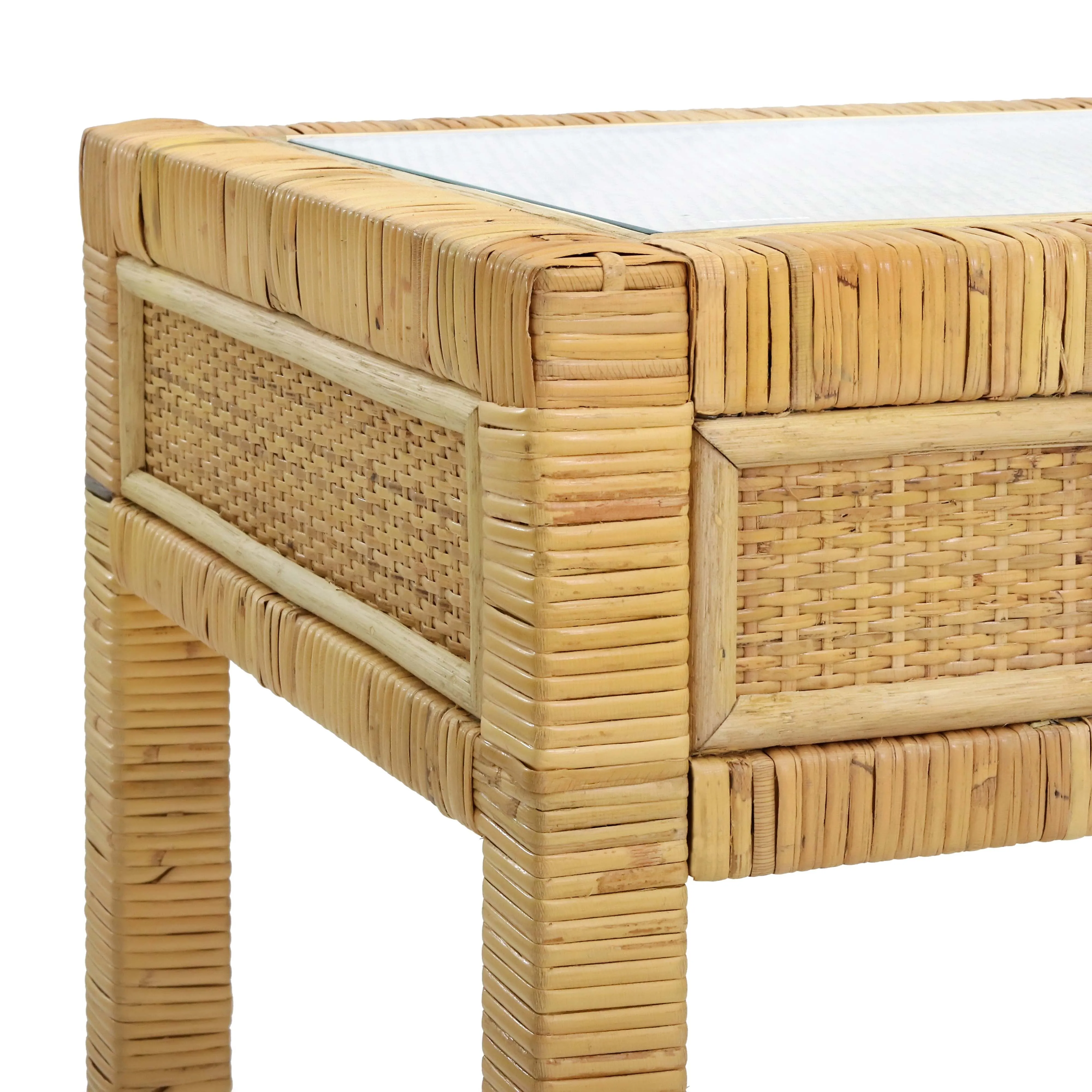 Amara Woven Rattan Desk