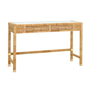 Amara Woven Rattan Desk