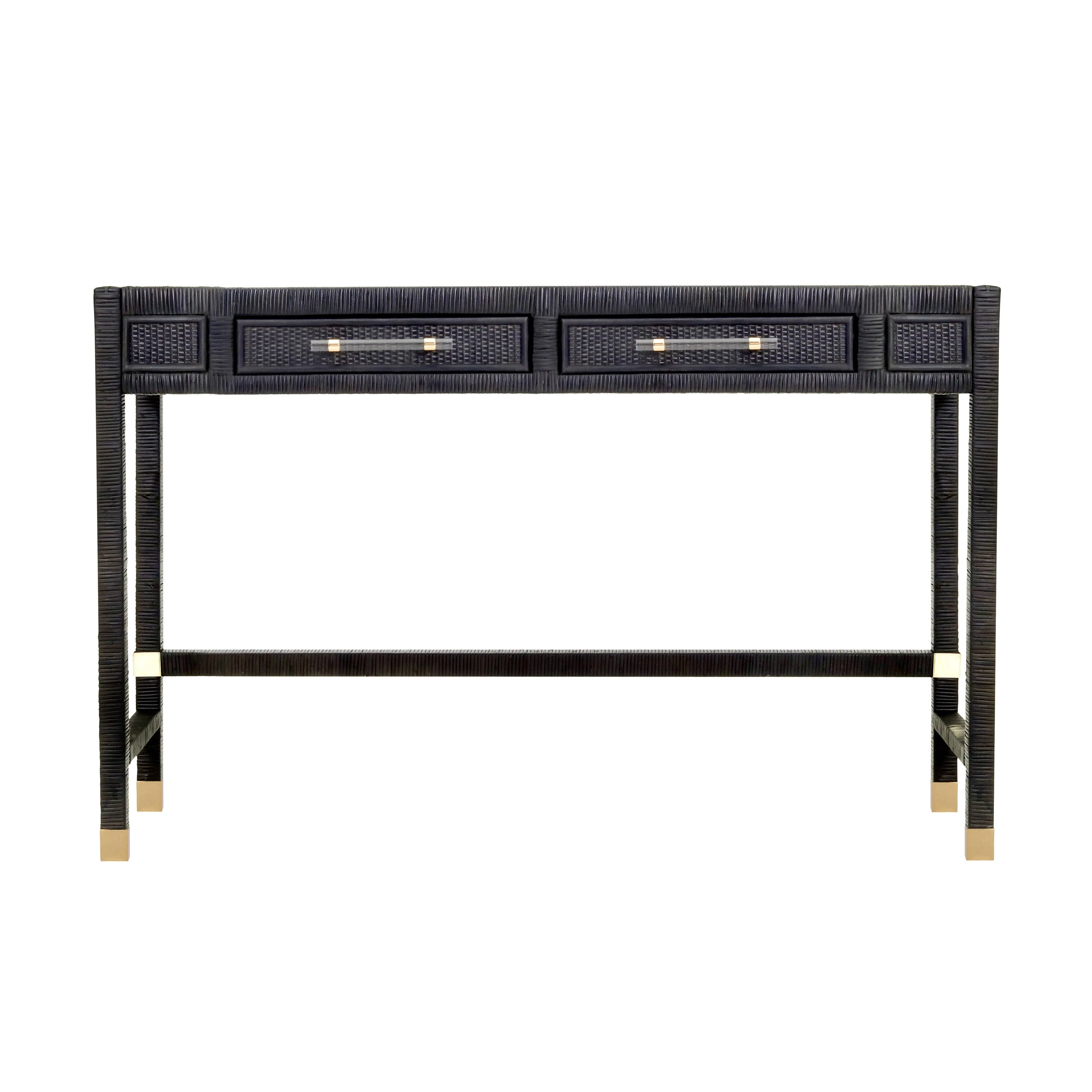 Amara Woven Rattan Desk