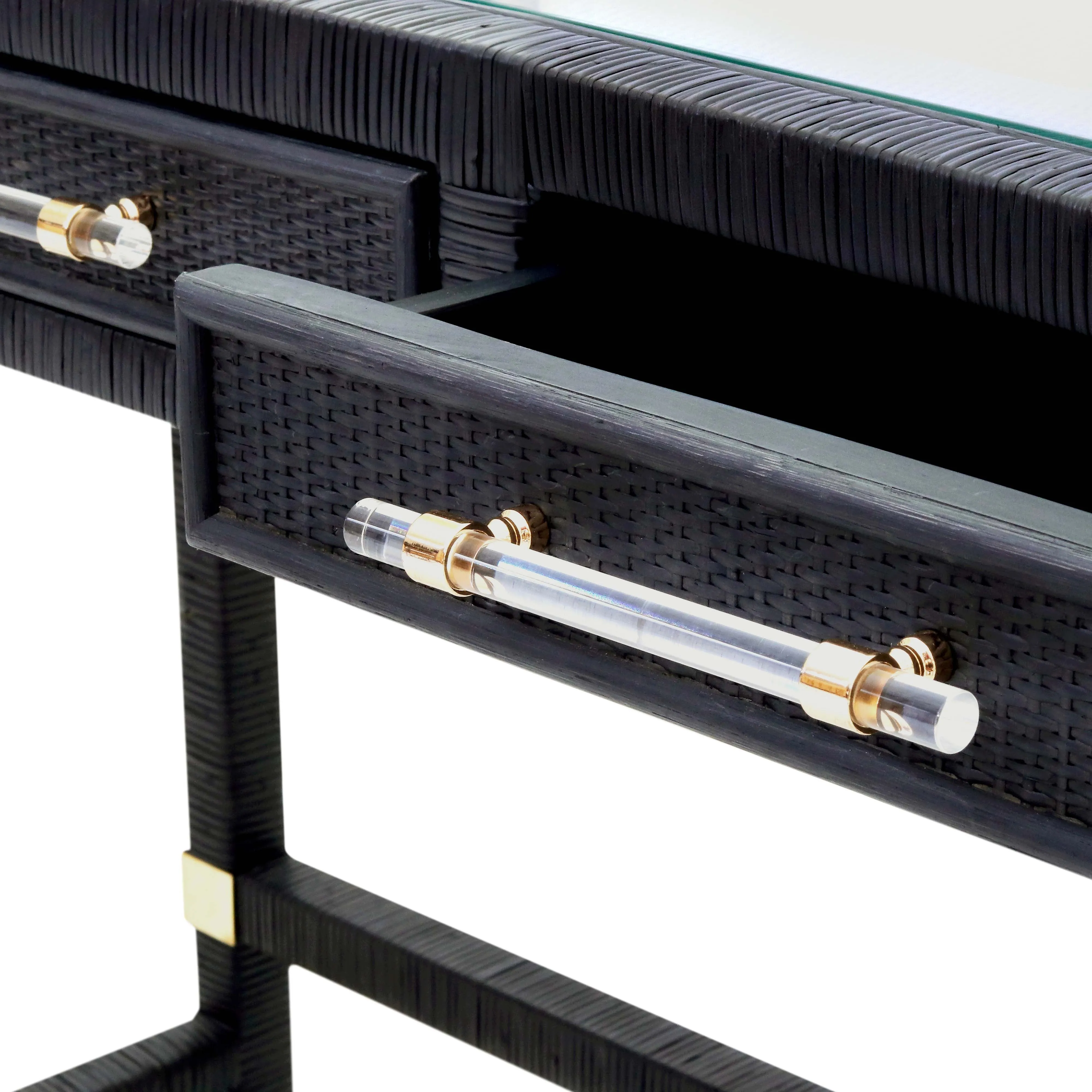 Amara Woven Rattan Desk