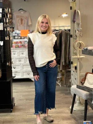 Amelia Waffle Knit Top
