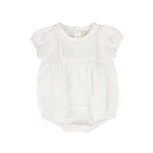 Analogie Gauze Girls Romper - White