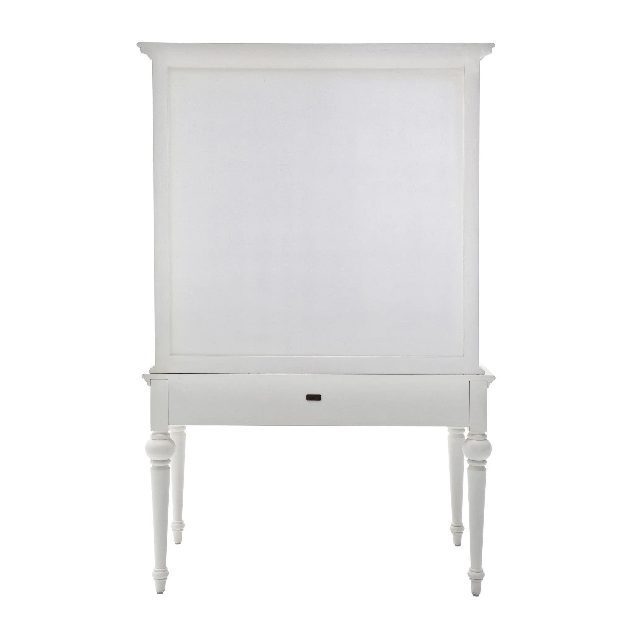 Antiqued White Provencial Writing or Computer Desk with Hutch By Homeroots