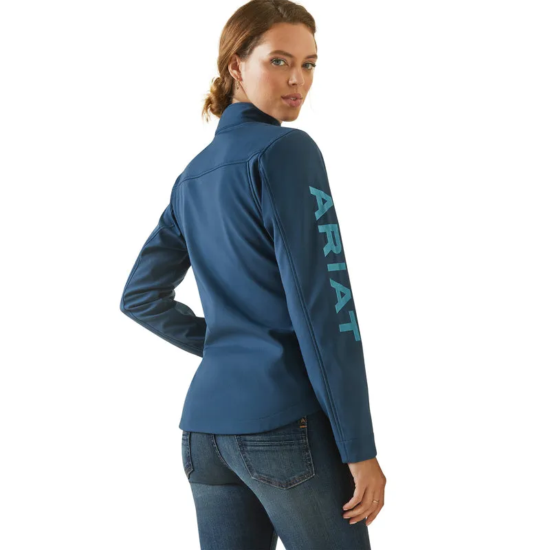 Ariat Women's New Team Softshell Jacket Deep Petroleum, Blue