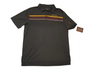 Arizona State Sun Devils Chiliwear Gray 3 Button Placket Performance SS Polo (L)
