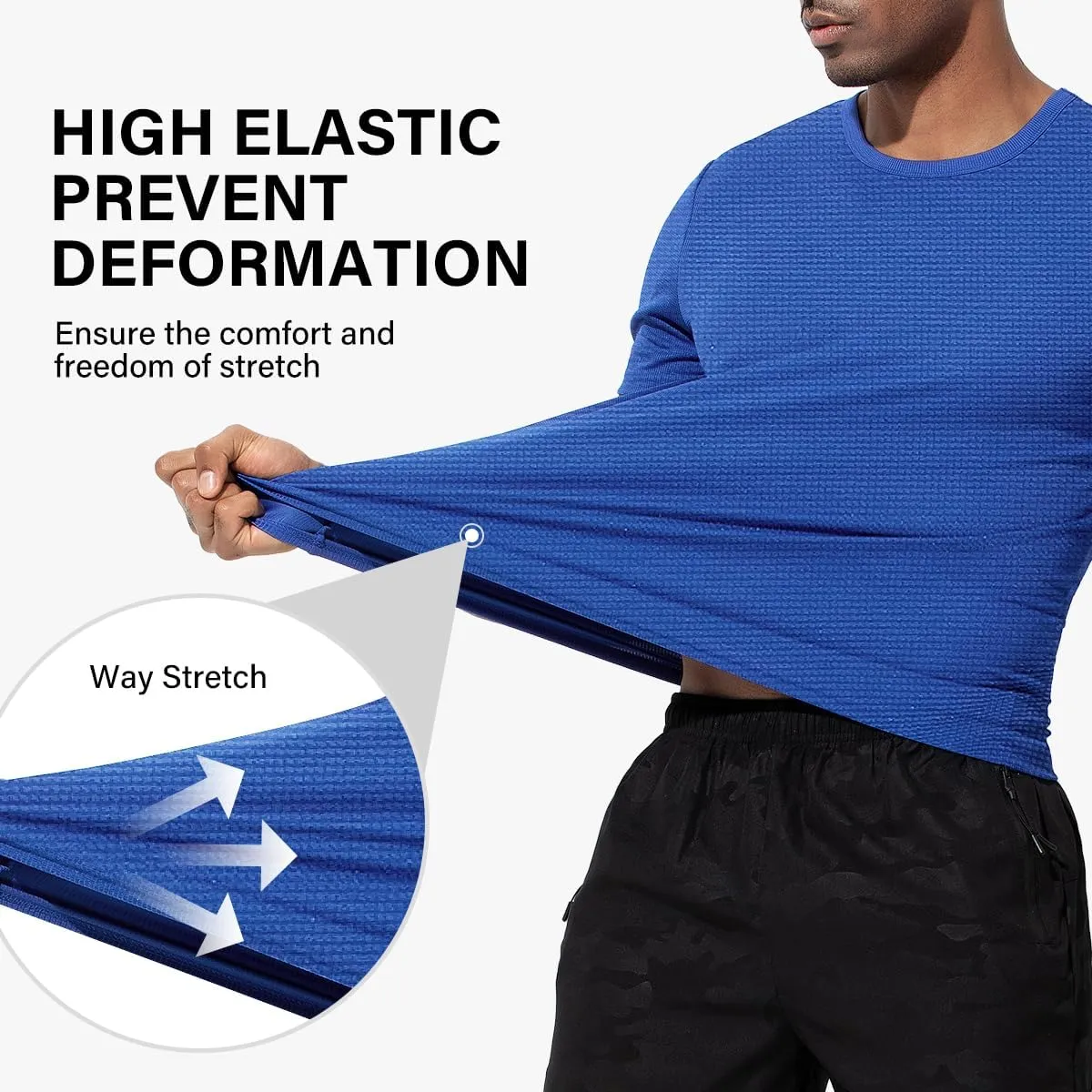 Arjen Kroos Men's Quick Dry Fit Running T-Shirts 4 Pack Activewear Gym Shirts Breathable Workout Undershirts