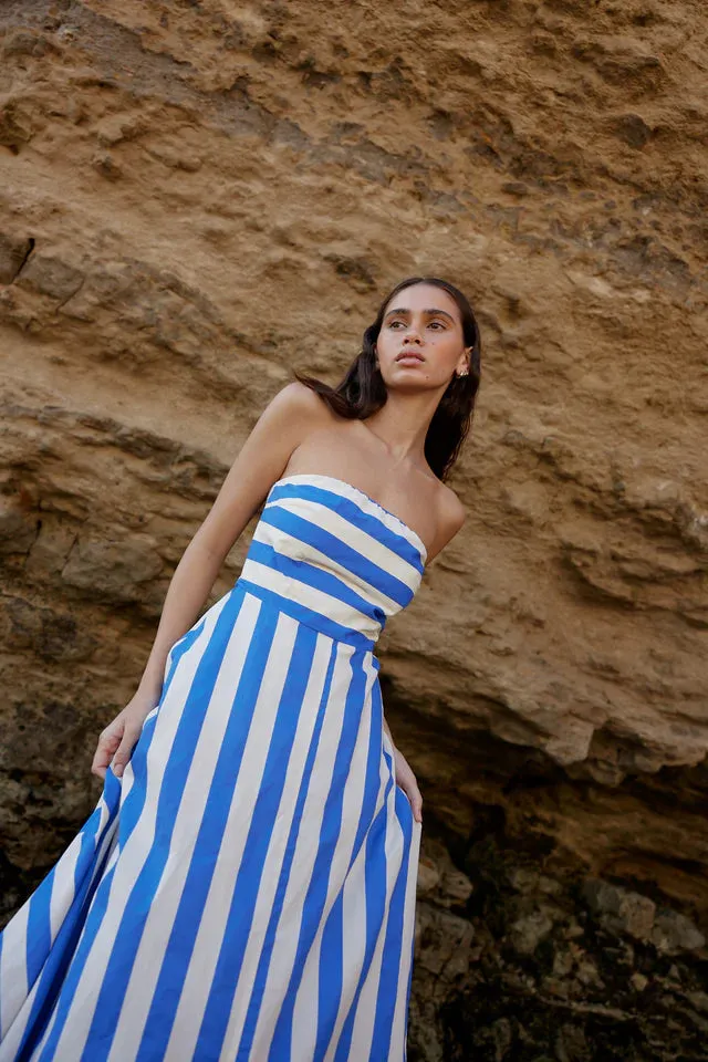 Aston Studio Hazel Dress in Pacific Stripe
