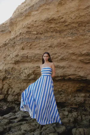 Aston Studio Hazel Dress in Pacific Stripe