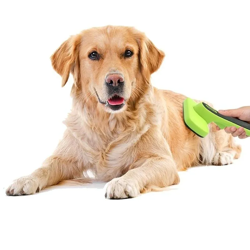 Automatic Pet Hair Removal Comb For Grooming And Cleaning