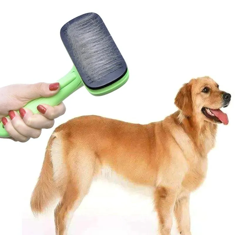 Automatic Pet Hair Removal Comb For Grooming And Cleaning