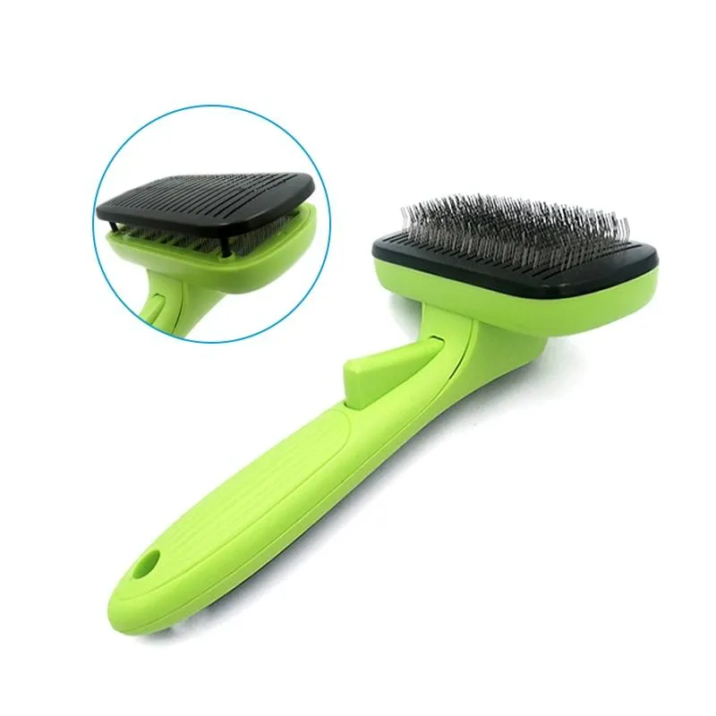Automatic Pet Hair Removal Comb For Grooming And Cleaning