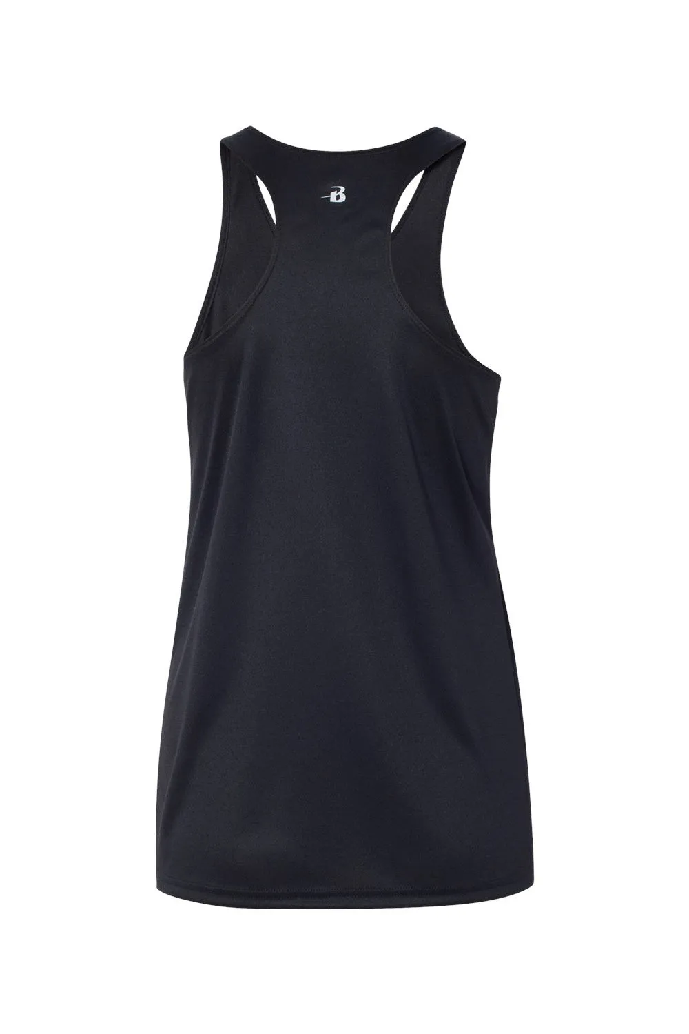 Badger Womens B-Core Moisture Wicking Racerback Tank Top - Black
