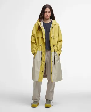 Barbour Evie Showerproof Parka in Limeade/Light Sand