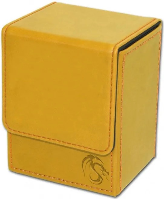 BCW Deck Case Box LX Yellow (Holds 80 cards)