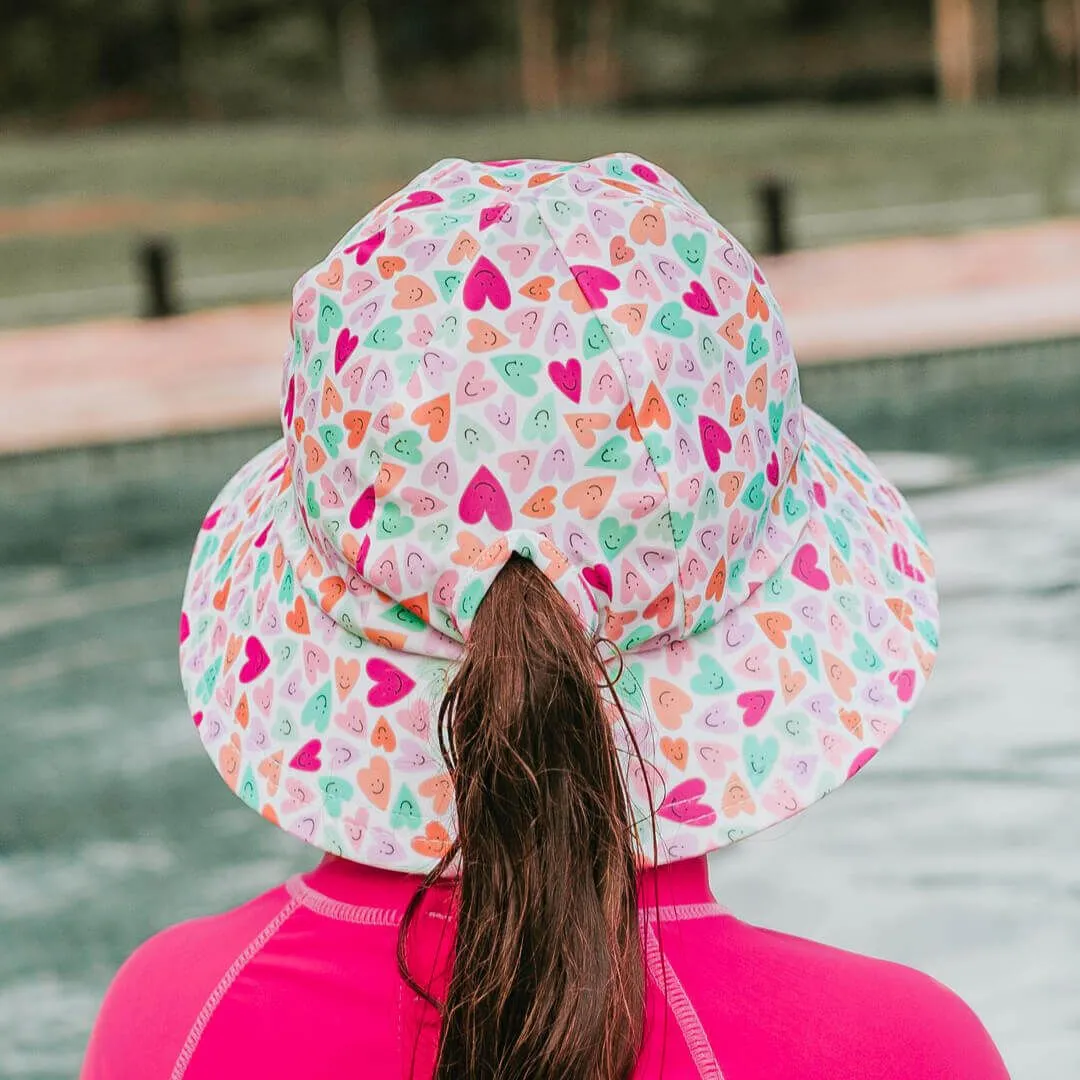 Bedhead Hats Ponytail Swim Bucket Hat - Sweet Heart
