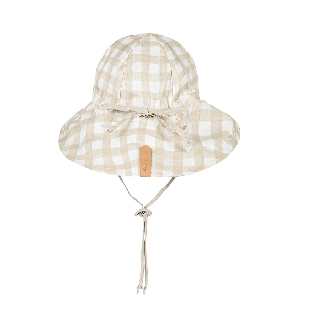 Bedhead Hats Wanderer Girls Reversible Panelled Bucket Sun Hat - Flynn/Flax
