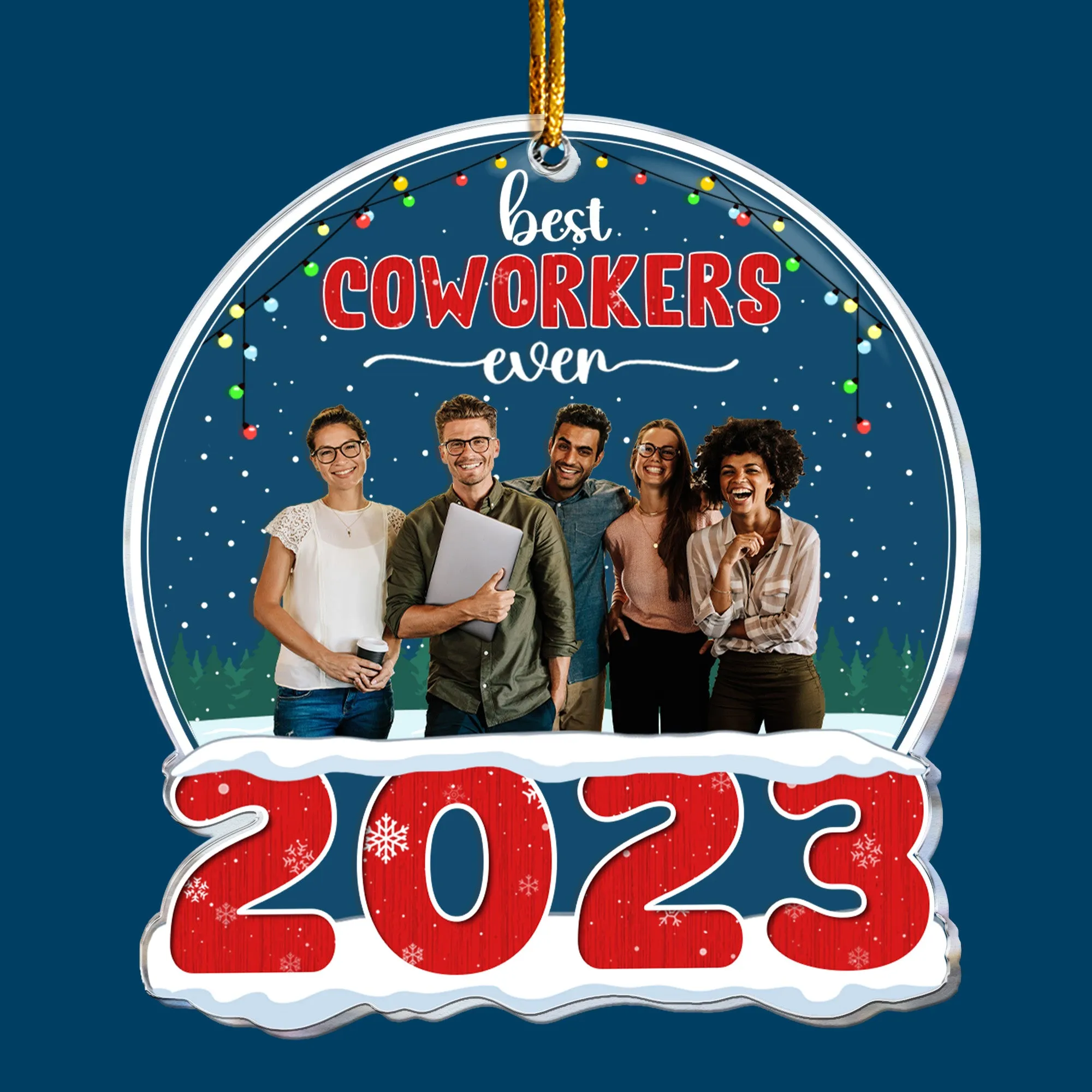 Best Coworker Ever - Personalized Acrylic Photo Ornament