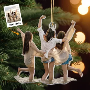 Bestie Soul Sister Best Friend Gift - Personalized Acrylic Photo Ornament