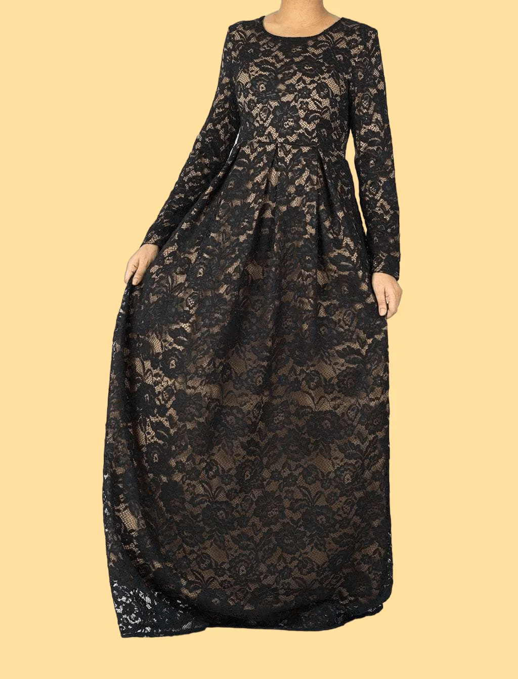 Black GARDEN LACE DRESS