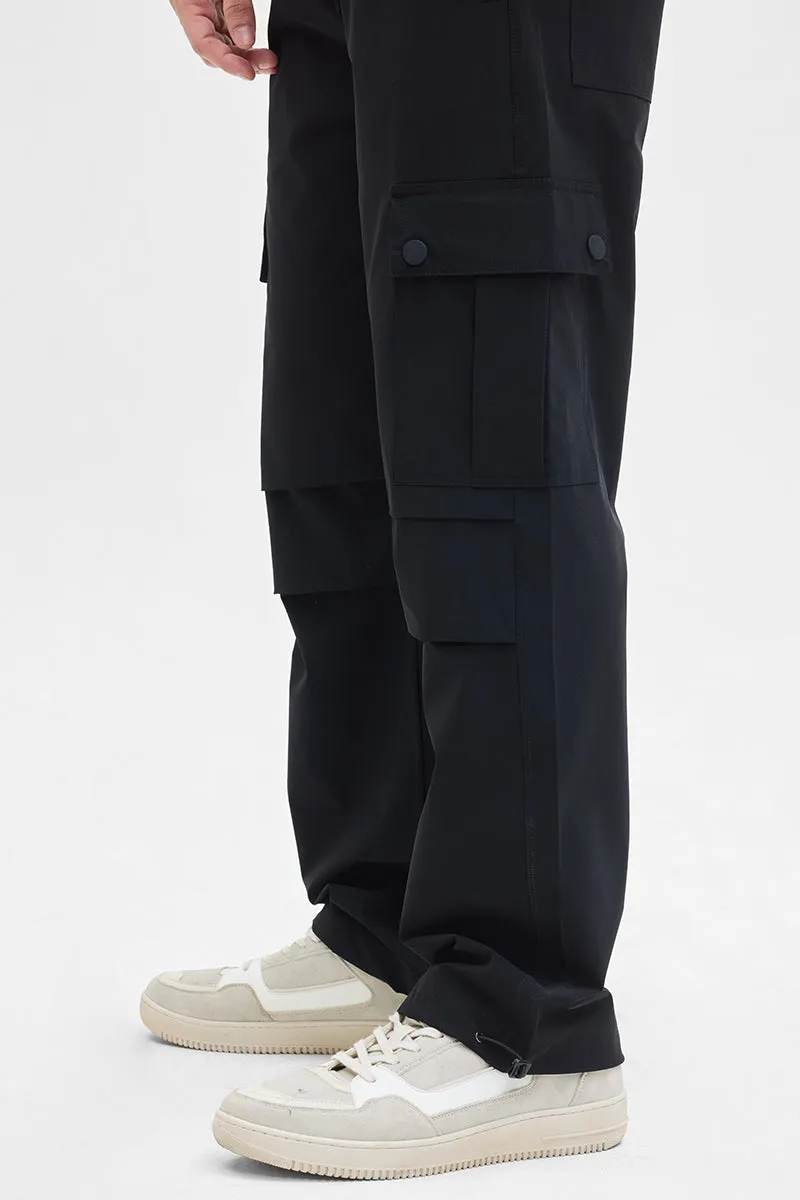 Black Relaxed Fit Cargo